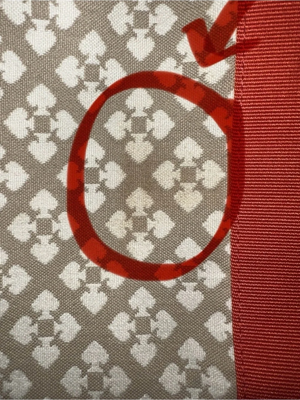 Kate Spade Beige Canvas with Pink and Orange Stripe,diaper bag